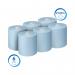 Scott Essential Paper Hand Towel Roll 1-Ply 350m Blue Pack of 6 6692 KC04960