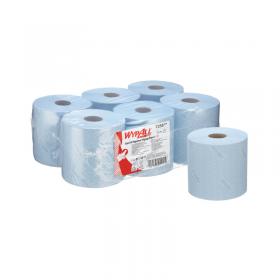 Wypall L10 FoodHygiene Wiping Paper 1-Ply x800 Blue Pack of 6 7255 KC05175