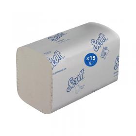 Scott Interfold V-Fold Paper Hand Towel x340 White Pack of 15 6617 KC05198