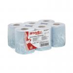 WypAll L10 Service and Retail Centrefeed Paper Rolls 1-Ply 6 Rolls/280 Wipes Blue (1680 Pack) 6220 KC05208