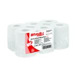 WypAll L10 Service and Retail Wiping Paper Centrefeed Roll 1 Ply White (Pack of 6) 7404 KC05318