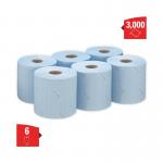 Wypall L10 Wiper Roll Control Centrefeed Blue (Pack of 6) 7407 KC05366