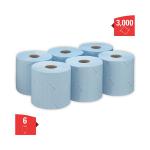 Wypall L10 Wiper Roll Control Centrefeed Blue (Pack of 6) 7407 KC05366