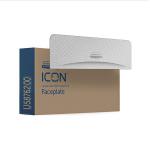 Kimberly Clark ICON Faceplate To Fit Standard 2-Roll Toilet Paper Dispenser Horizontal Silver Mosaic KC05379