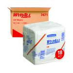 WypAll L40 Wipers 1 Ply Folded Sheets White (Pack of 18) 7471 KC05701
