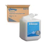 Kleenex Moisturising Hand and Body Lotion 1 Litre White (Pack of 6) 6373 KC35362