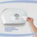 Aquarius Mini Twin Roll Centrefeed Toilet Tissue Dispenser White 7186 KC42012