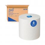 Scott Essential 1-Ply Hand Towels Roll E-Roll Large White (Pack of 6) 6638 KC53691