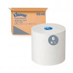 Kleenex 1-Ply Hand Towels Rolled E-Roll Large White (Pack of 6) 6646 KC58780