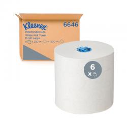 Kleenex Paper Towel Roll 1-Ply E-Roll Large 250m Long Pack of 6 KC58780