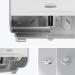 Kimberly Clark ICON Standard 2-Roll Toilet Paper Dispenser Horizontal White and Faceplate White Mosa KC58792