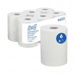 Scott Control 1-Ply Hand Towel Rolls White F4 (Pack of 6) 6623 KC75052