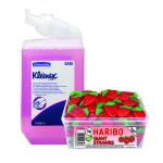 Kleenex Lux Foam Hand Soap Refill Pink 1 Litre (Pack of 6) FOC Haribo KC832094