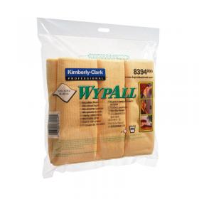 Wypall Microfibre Cloths 400x400mm Yellow Pack of 6 8394 KC83940