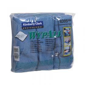Wypall Microfibre Cloths 400x400mm Blue Pack of 6 8395 KC83950