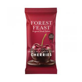 Forest Feast Belgian Dark Chocolate Sour Cherries Impulse40g (Pack of 12) 06020 KES06020