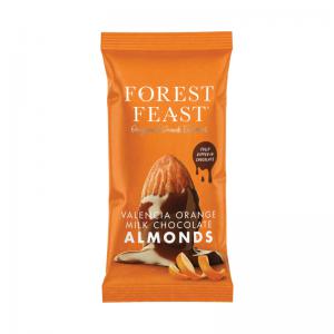 Forest Feast Valencia Orange Milk Chocolate Almonds Impulse 40g Pack