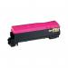 The image shows three Kyocera ink cartridges stacked on top of each other, with the top one being the TK-560M toner cartridge in a vibrant magenta color. The packaging is branded with the Kyocera logo and product information.