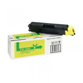 Kyocera TK-580Y Toner Cartridge Yellow 1T02KTANL0 KETK01731