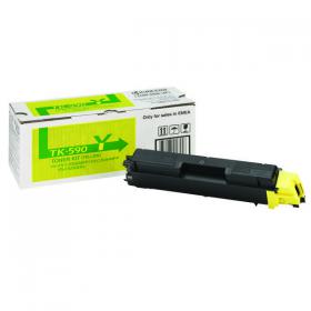 Kyocera TK-590Y Toner Cartridge Yellow 1T02KVANL0 KETK01745