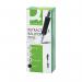 This image shows a pack of Q-Connect black ballpoint pens. Each pen has a retractable medium tip for easy use and precision. The sleek design and high-quality ink make these pens a must-have for any writing needs.