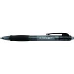 Q-Connect Retractable Ballpoint Pen Medium Black (Pack of 10) KF00267 KF00267