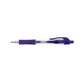 Q-Connect Retractable Ballpoint Pen Medium Blue (Pack of 10) KF00268 KF00268