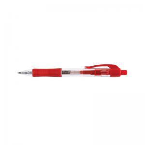Q-Connect Retractable Ballpoint Pen Medium Red Pack of 10 KF00269