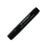 Q-Connect Jumbo Permanent Marker Pen Chisel Tip Black (Pack of 10) KF00270 KF00270