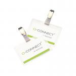 Q-Connect Hot Laminating ID Badge with Clip (Pack of 25) KF00302 KF00302