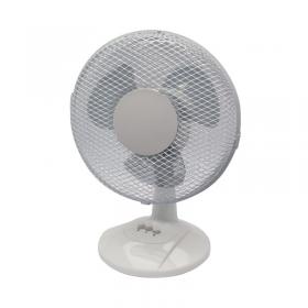 Q-Connect 9 Inch/229mm Desk Fan 2 Speed White KF00402 KF00402