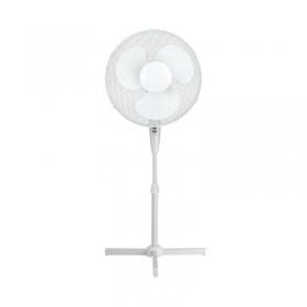 Q-Connect 16 Inch/406mm Pedestal Fan White KF00404 KF00404