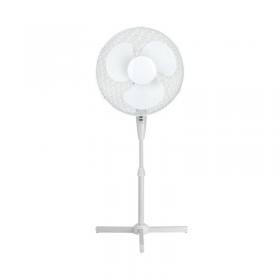 Q-Connect 16 Inch406mm Pedestal Fan White KF00404 KF00404