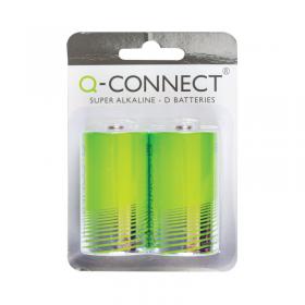 Q-Connect Size D Battery (2 Pack) KF00491 KF00491