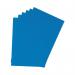 The photo captures the sleek and professional appearance of Q-Connect leathergrain binding covers. The blue cover has a luxurious textured finish and is designed to fit A4 size papers. The pack contains 100 covers, making it a great option for large projects or presentations.