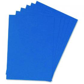 Q-Connect A4 Blue Leathergrain Comb Binder Cover (Pack of 100) KF00500 KF00500