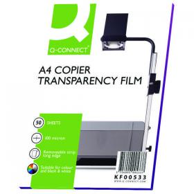 Q-Connect Laser Copier Over Head Projection Film (Pack of 50) KF00533 KF00533