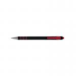 The photograph displays a pack of 12 Q-Connect Ballpoint Pens. Each pen features a medium-sized red tip and is labeled with the Q-Connect logo. The pens are neatly arranged in their packaging, making it easy to see the quantity.