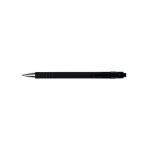 A pack of sleek, black, medium-sized Q-Connect Lamda ballpoint pens. Each pen features the Q-Connect logo and a smooth, comfortable grip for easy handwriting. Comes in a pack of 12.