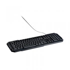 Q-Connect Ergonomic Wired Keyboard Black KF00779 KF00779