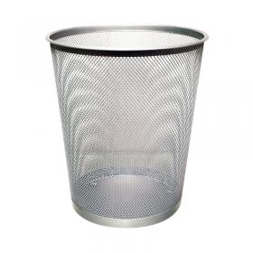 Q-Connect Waste Basket Mesh 18 Litre Silver KF00849 KF00849