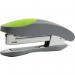 Q-Connect Mini Plastic Stapler Grey/Green (Capacity: 12 sheets of 80gsm paper) KF00991 KF00991