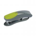 Q-Connect Mini Plastic Stapler Grey/Green (Capacity: 12 sheets of 80gsm paper) KF00991 KF00991