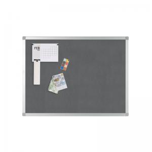 Q-Connect Aluminium Frame Felt Noticeboard with Fixing Kit 1200x900mm
