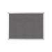 Q-Connect Aluminium Frame Felt Noticeboard with Fixing Kit 1200x900mm Grey 9700026 KF01074