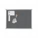 Q-Connect Aluminium Frame Felt Noticeboard with Fixing Kit 1800x1200mm Grey 9700027 KF01075