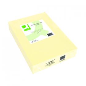 Q-Connect Coloured A4 Copier Paper 80gsm Cream Ream (Pack of 500) KF01092 KF01092