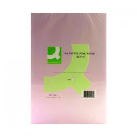 Q-Connect Pink A4 Copier Paper 80gsm Ream (Pack of 500) KF01095 KF01095
