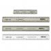 This picture shows a clear, 150mm ruler by Q-Connect. It is marked with both metric and imperial measurements. The ruler has a sleek design and is made of durable material, perfect for everyday use in any setting.