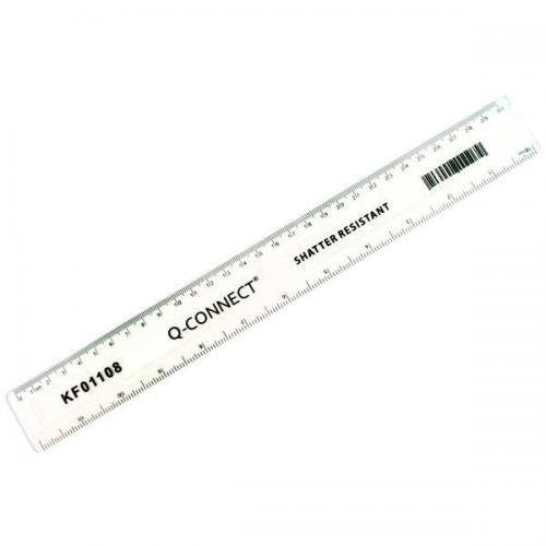 Q-Connect Aluminium Metal Ruler 40 cm 